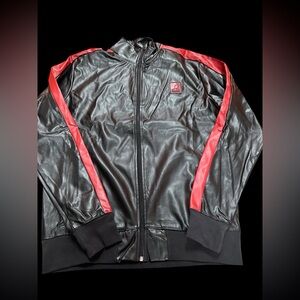 NWOT KANGOL Faux leather jacket 
Size L